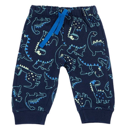 PANTALONI LUNGHI CHICCO IN FELPA CON DINOSAURI