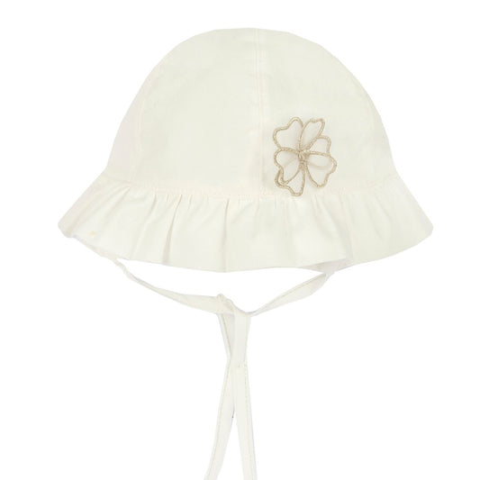 CAPPELLO CHICCO CON FIORE APPLICATO