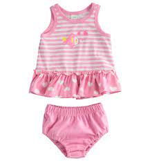 Abito neonata mare con pesciolino linea beachwear da 1 a 24 mesi iDO - Solletico