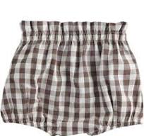 Shorts neonata 100% cotone fantasia check da 1 a 24 mesi iDO