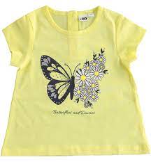 T-shirt bambina maniche corte con stampa grafica da 6 mesi a 8 anni iDO