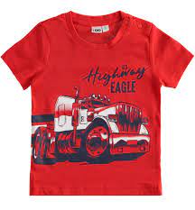 T-shirt bambino 100% cotone con grafica da 6 mesi a 8 anni iDO