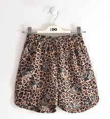 Shorts bambina in 100% viscosa varie fantasie da 8 a 16 anni iDO