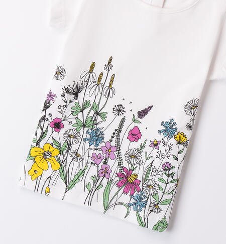 T-shirt bambina con fiori - Solletico